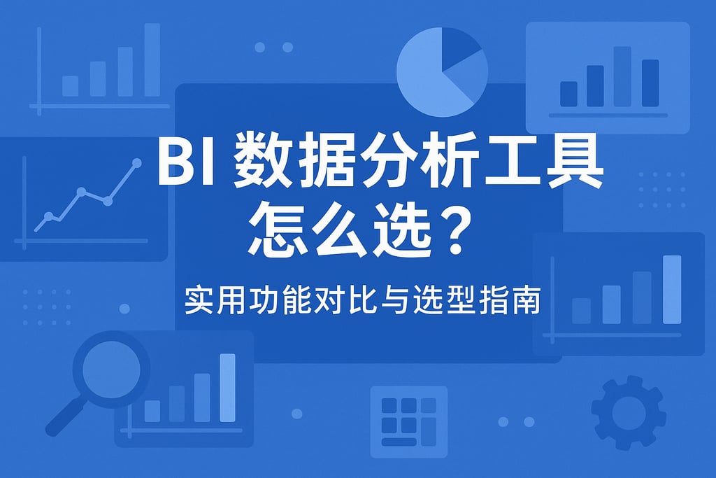 BI数据分析工具怎么选？实用功能对比与选型指南"